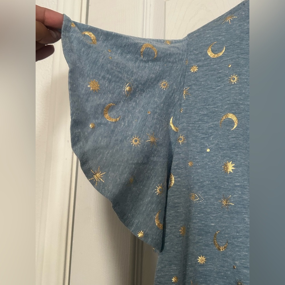 TruSelf Blue Starry Night Women's Top 3X - Picture 3 of 5